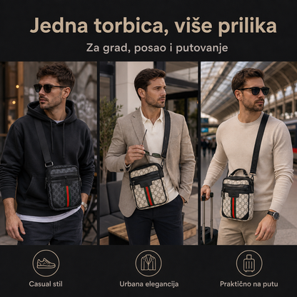 Muška crossbody torbica za grad, posao i putovanje