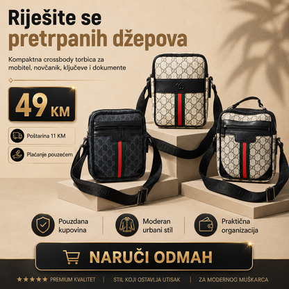 Muška premium crossbody torbica, cijena 49 KM