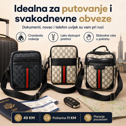 Muška crossbody torbica za putovanje i svakodnevne obveze