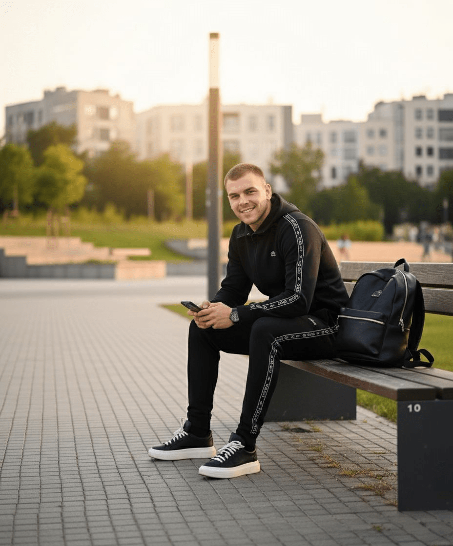 Muška Premium Crna Trenirka - SAMO KLIKNI