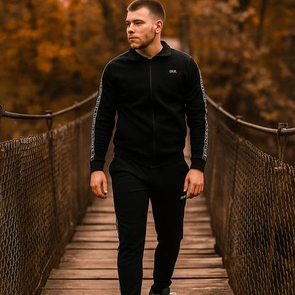 Muška Premium Crna Trenirka – – S – slika 3
