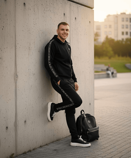 Muška Premium Crna Trenirka – – S – slika 6