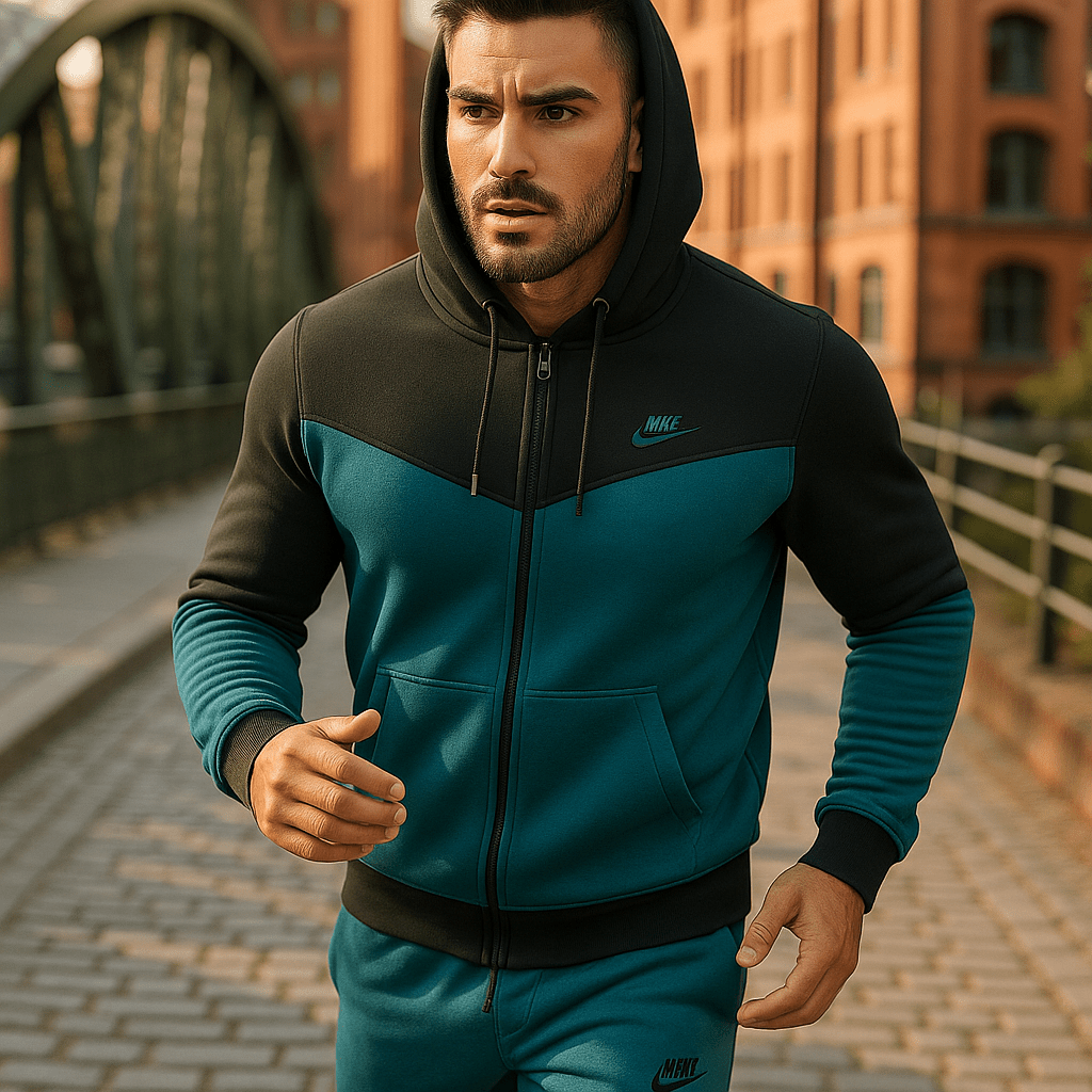 Muška sportska trenirka (plavo - crna) - SAMO KLIKNI