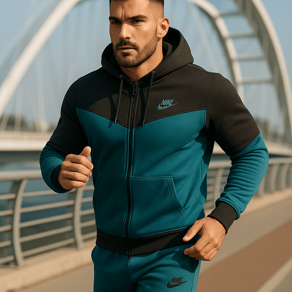 Muška sportska trenirka (plavo - crna) - SAMO KLIKNI