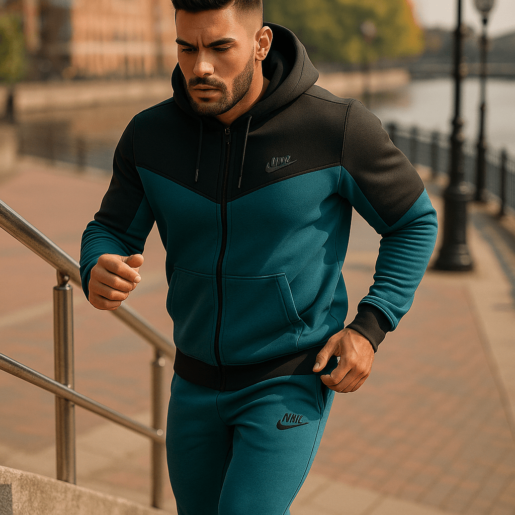 Muška sportska trenirka (plavo - crna) - SAMO KLIKNI