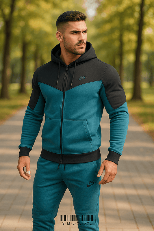 Muška sportska trenirka (plavo - crna) - SAMO KLIKNI