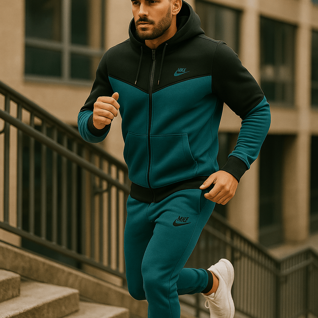 Muška sportska trenirka (plavo - crna) - SAMO KLIKNI