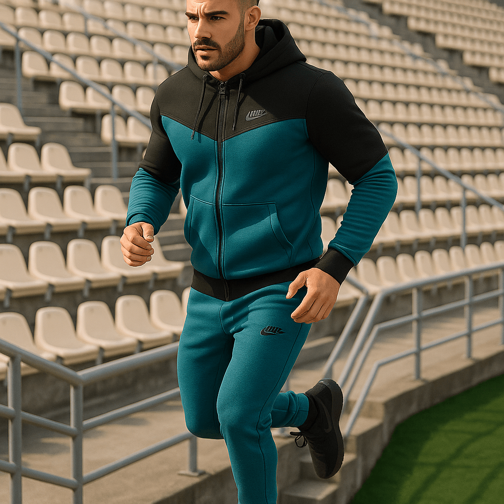 Muška sportska trenirka (plavo - crna) - SAMO KLIKNI