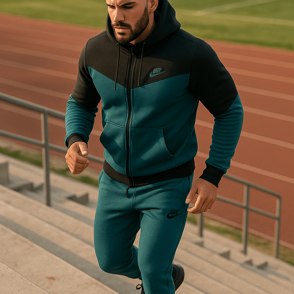 Muška sportska trenirka (plavo - crna) - SAMO KLIKNI