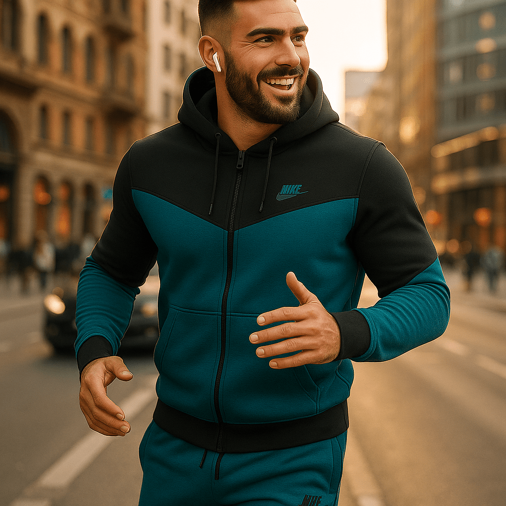 Muška sportska trenirka (plavo - crna) - SAMO KLIKNI