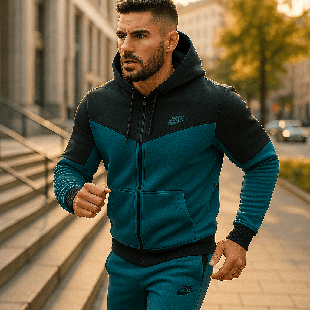 Muška sportska trenirka (plavo - crna) - SAMO KLIKNI