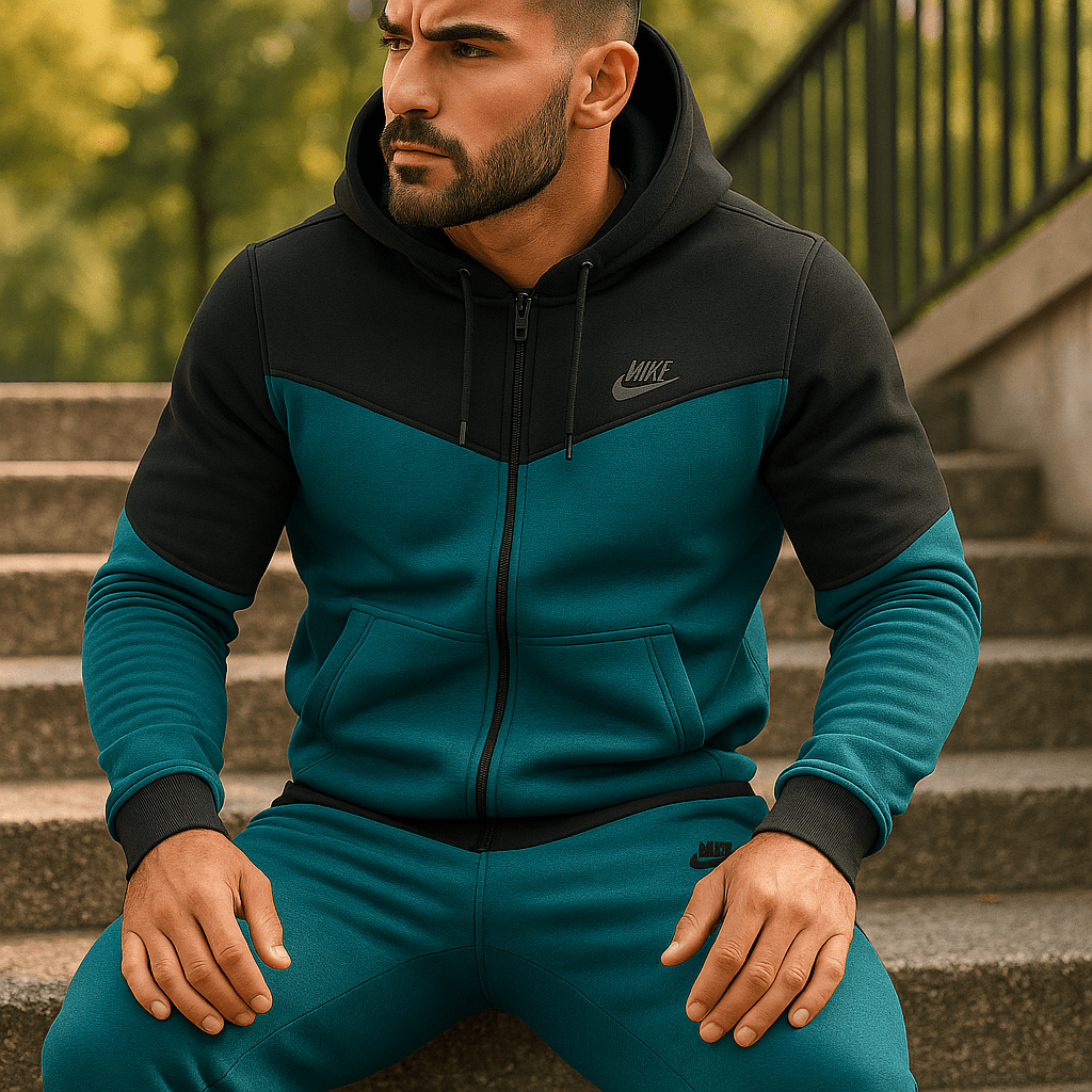 Muška sportska trenirka (plavo - crna) - SAMO KLIKNI