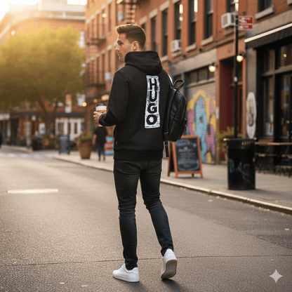 Muška streetwear HOODICA – – M Crna – slika 3