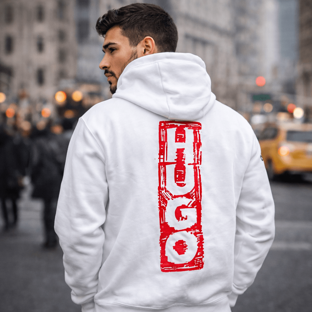 Muška streetwear HOODICA – – M Bijela – slika 1