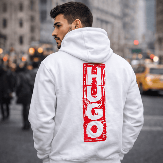 Muška streetwear HOODICA – – M Bijela – slika 1