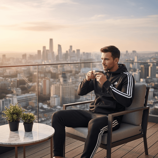 Muška Trenerka – Muška sportska odjeća – S Crna – slika 1