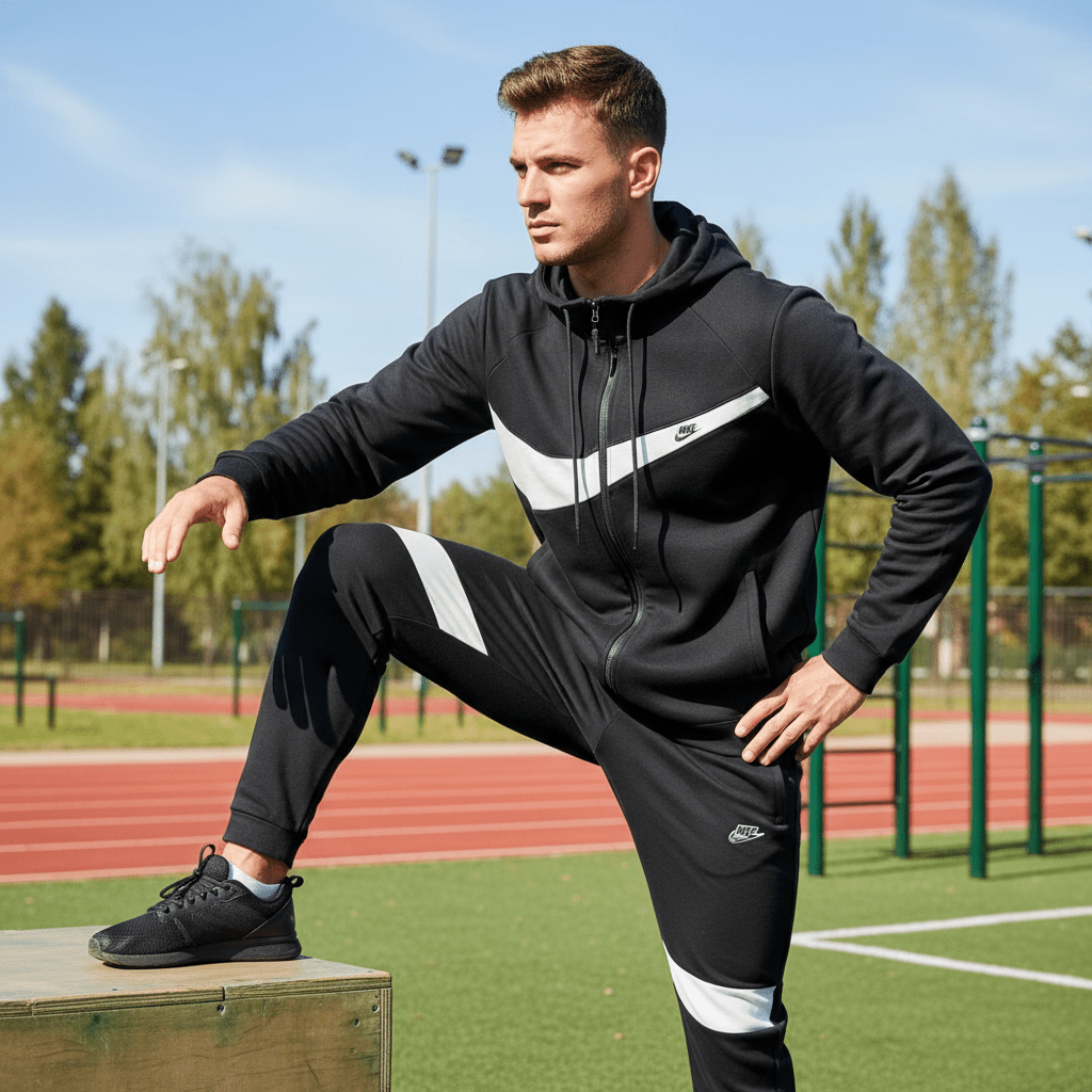 Muška Trenerka Crna - Komplet Gornji i Donji Dio – Trenerke – S – slika 5