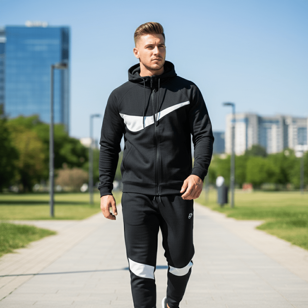 Muška Trenerka Crna - Komplet Gornji i Donji Dio – Trenerke – S – slika 1