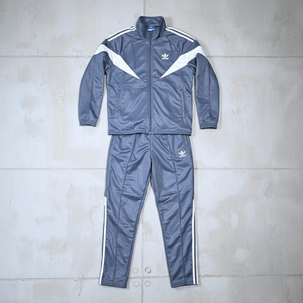 Muška Trenerka sa Bijelim Prugama - Udobnost i Stil za Svaki Dan – Sportska odjeća – M Siva – slika 4