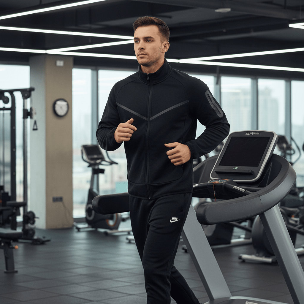 Muška Trenirka Tech Fleece Set – Muška Odjeća – S Crna – slika 5