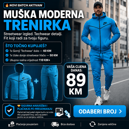 Muška trenirka u modernom sportskom stilu – Trenerke i Sportska Odjeća – S – slika 2