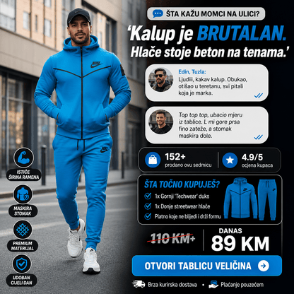 Muška trenirka u modernom sportskom stilu – Trenerke i Sportska Odjeća – S – slika 6
