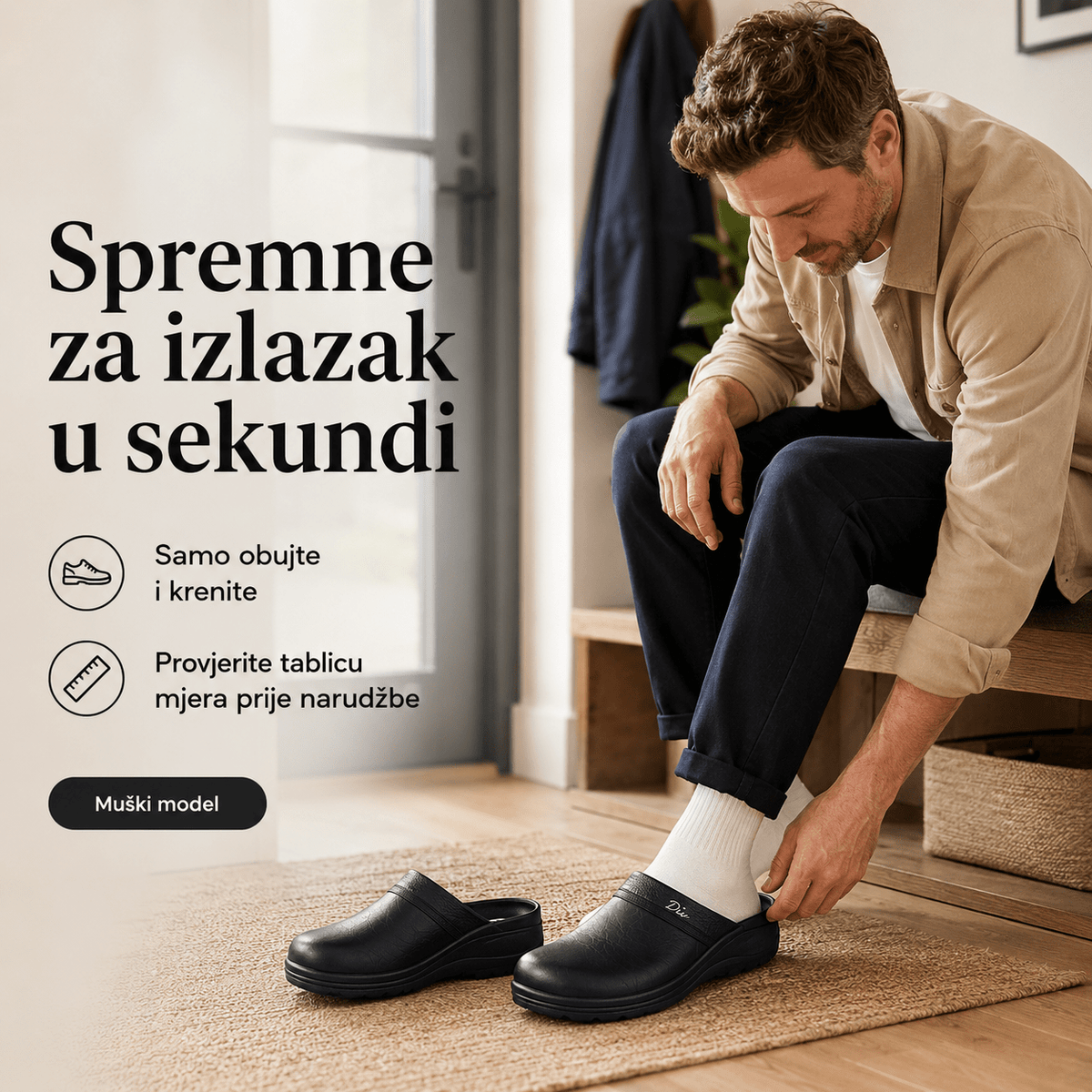 Muške anatomske klompe – Obuća i Papuče – 41 – slika 3