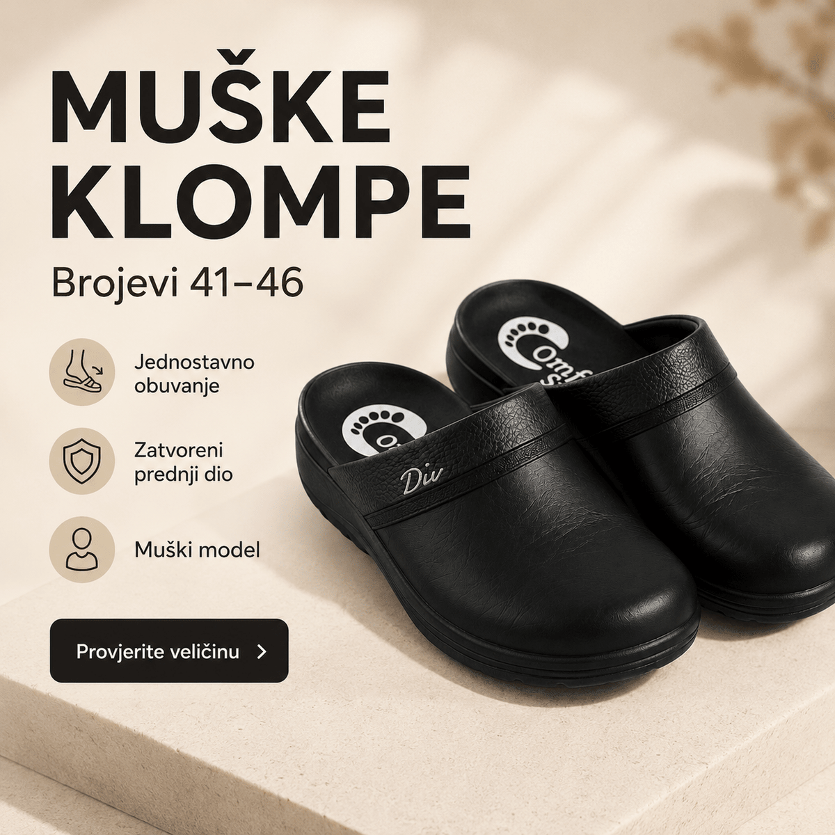 Muške anatomske klompe – Obuća i Papuče – 41 – slika 8