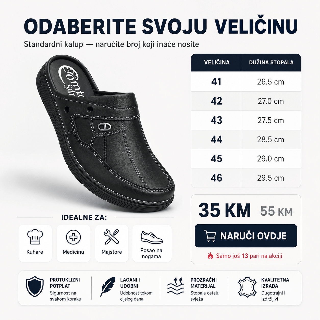 Muške anatomske natikače – Obuća i Papuče – 41 – slika 5