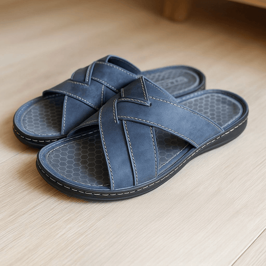 Muške Anatomske Papuče Ares – – Plava 41 – slika 1