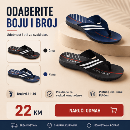 Muške japanke – – Crne 41 – slika 6