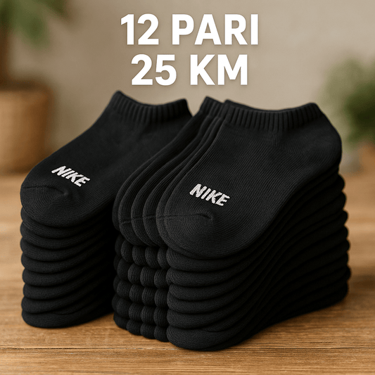 Muške kratke sportske čarape - 12.pari – – Crne – slika 1