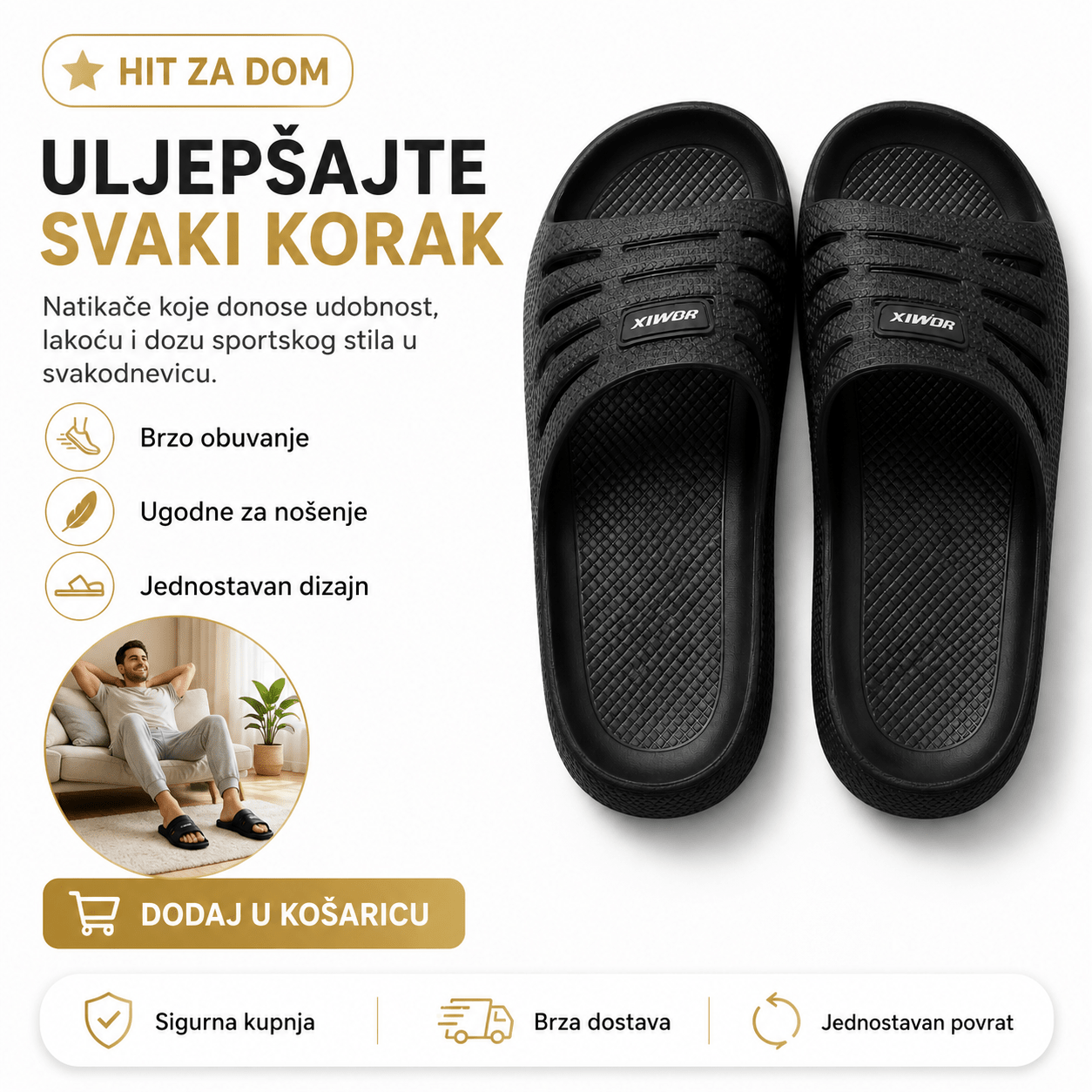 Muške Ljetne Papuče Veliki Brojevi – – 44 – slika 4