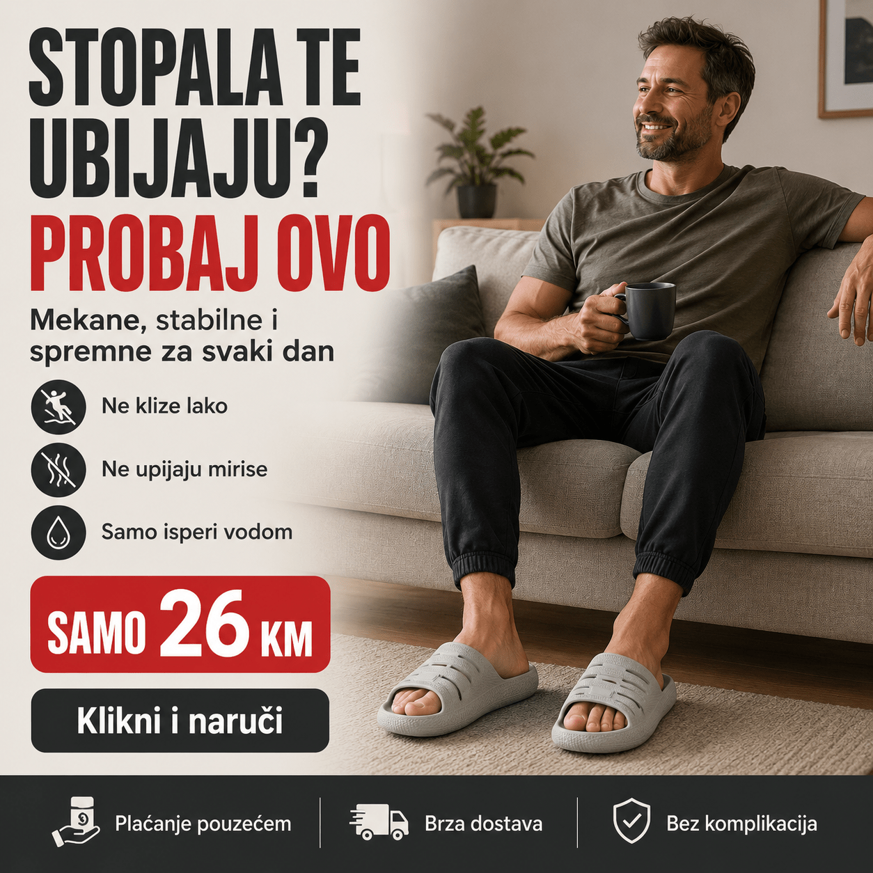 Muške Ljetne Papuče Veliki Brojevi – – 44 – slika 2