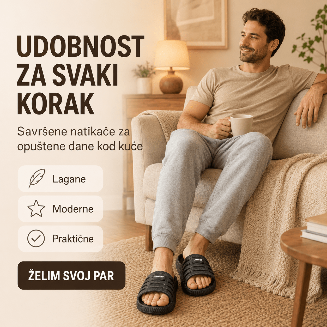 Muške Ljetne Papuče Veliki Brojevi – – 44 – slika 5