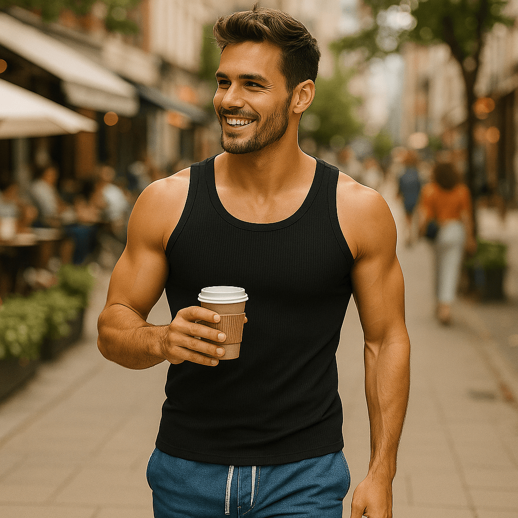 Muške potkošulje – – Crna L – slika 11