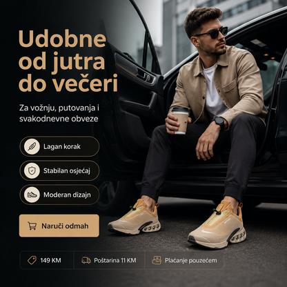 Muške Premium Sportske Tenisice – Bež – prikaz 6