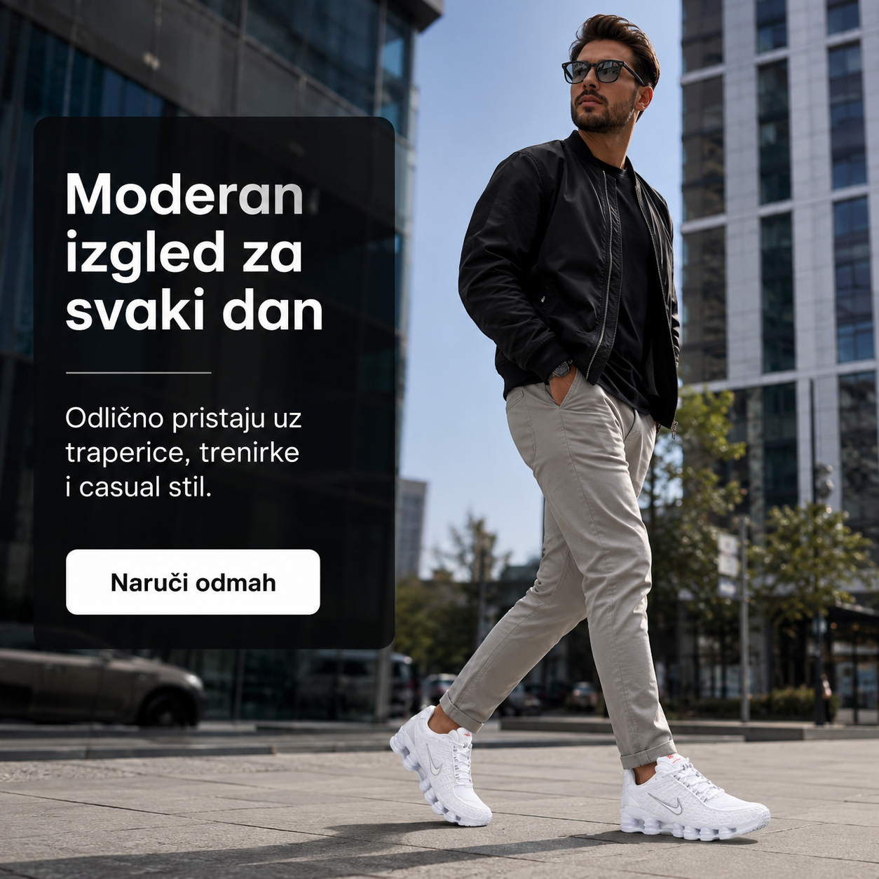 Muške Premium Bijele Sportske Tenisice – prikaz 4
