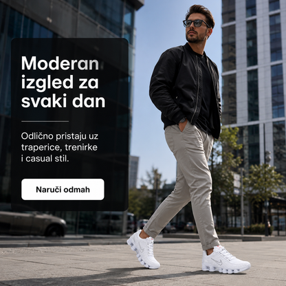 Muške Premium Bijele Sportske Tenisice – prikaz 4