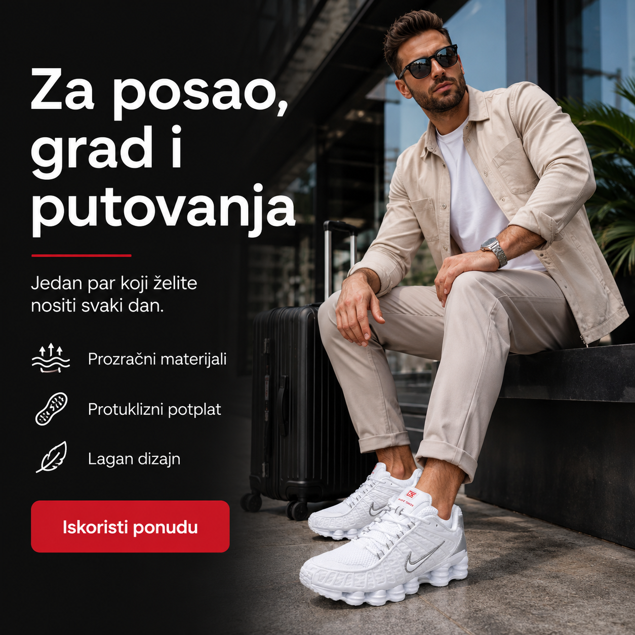 Muške Premium Bijele Sportske Tenisice – prikaz 5