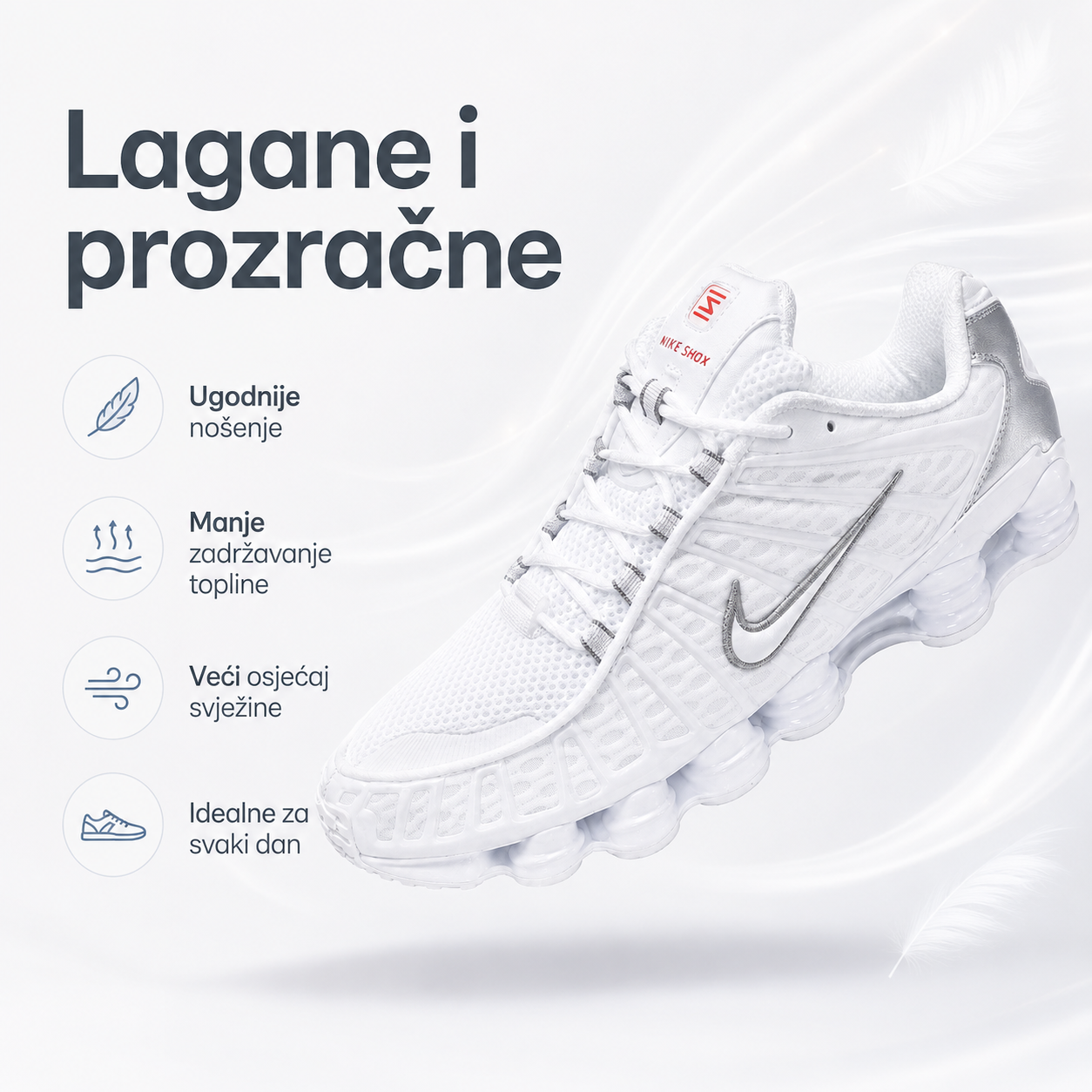 Muške Premium Bijele Sportske Tenisice – prikaz 6