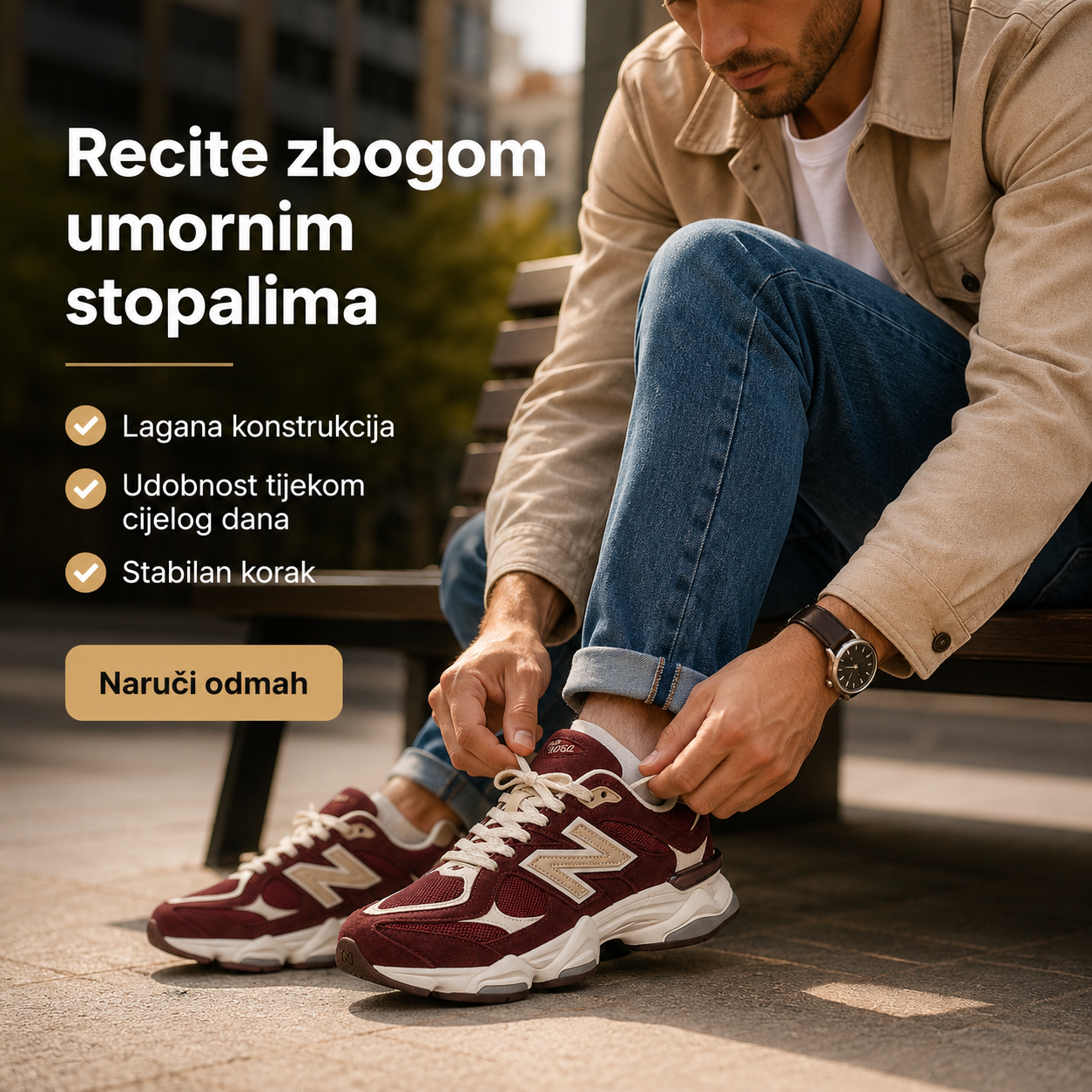 Muške Premium Sportske Tenisice – Bordo-Crne – prikaz 3