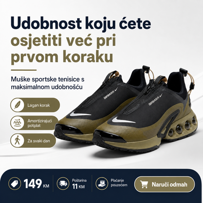 Muške Premium Sportske Tenisice – Crne – prikaz 2