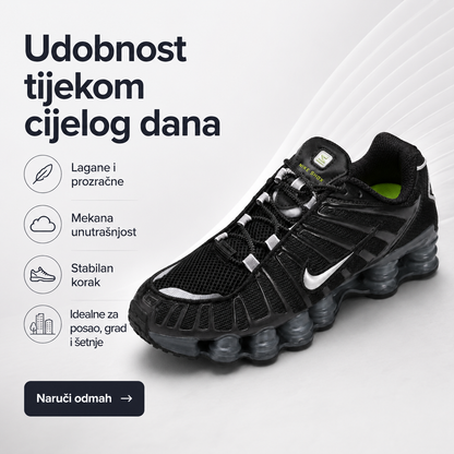 Muške Premium Crne Sportske Tenisice s Bijelim Detaljima – prikaz 2