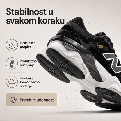 Muške Premium Sportske Tenisice – Crne sa Sivo-Bijelim Detaljima – prikaz 7