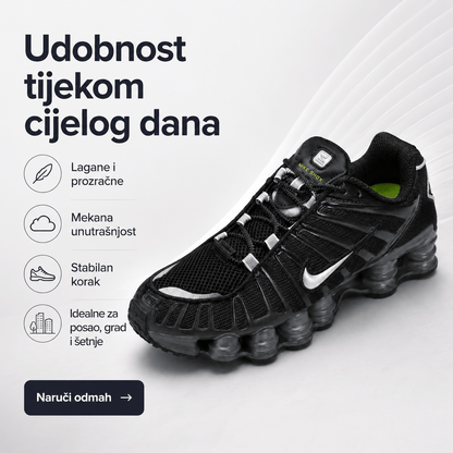 Muške Premium Crne Sportske Tenisice s Bijelim Detaljima – Muške tenisice – 41 – slika 2