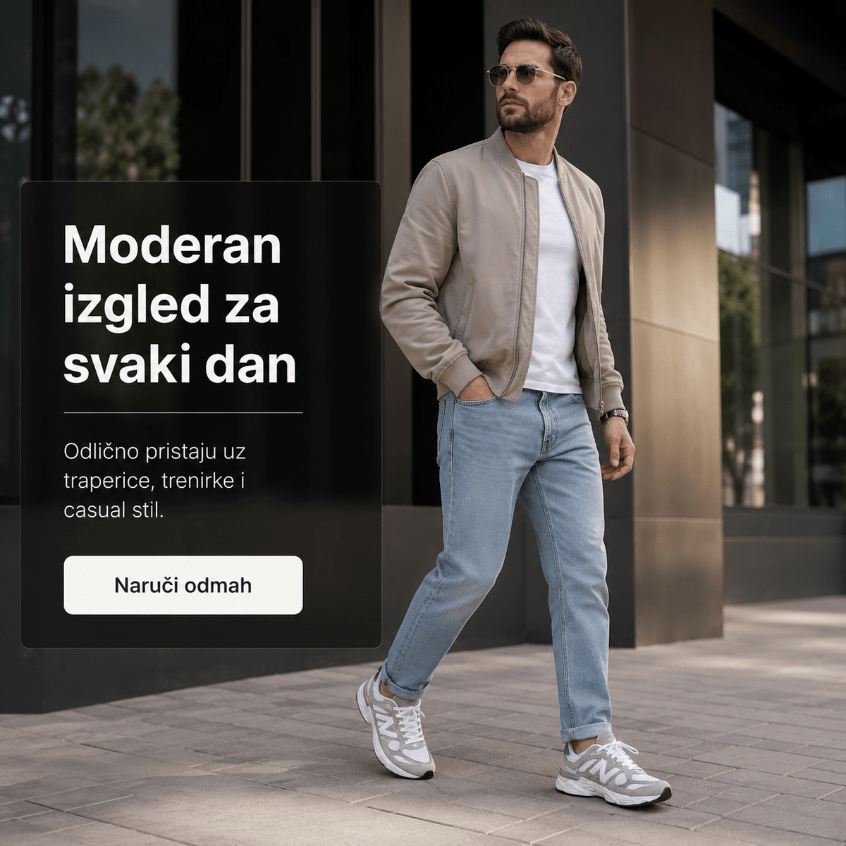 Muške Premium Lifestyle Tenisice – Sivo-Bijele – Muške tenisice – 41 – slika 4