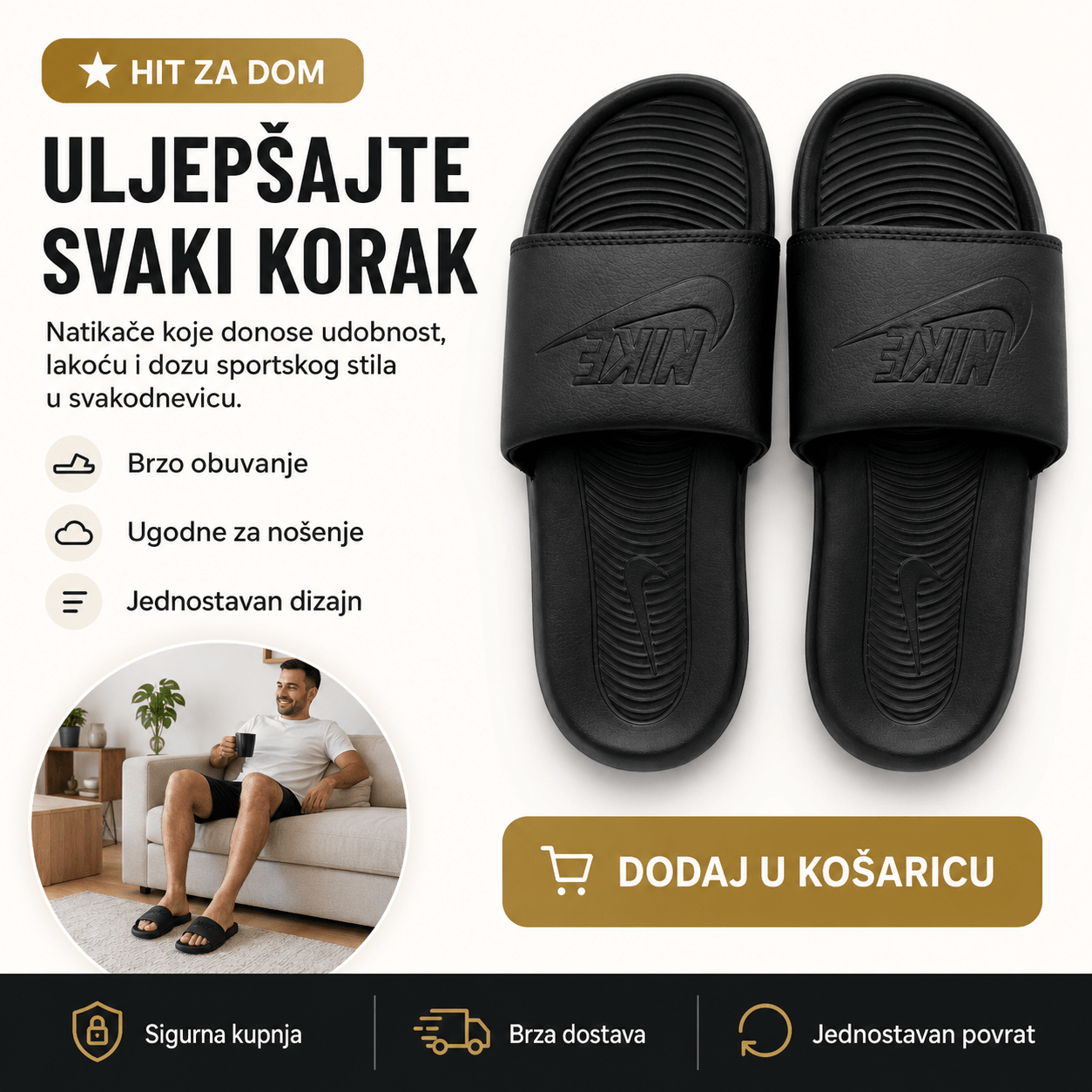 Muške Premium Papuče – – 41 – slika 7