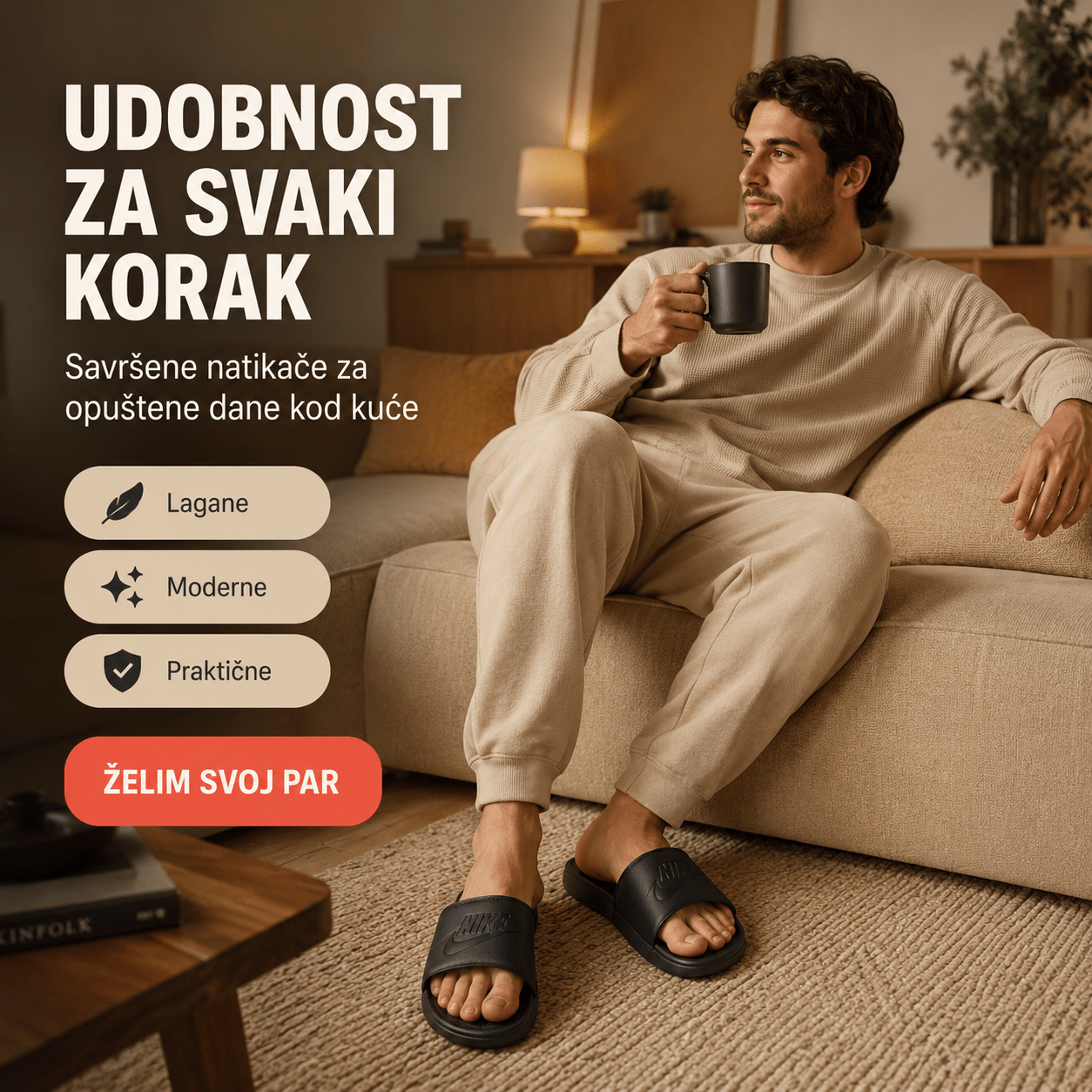 Muške Premium Papuče – – 41 – slika 4