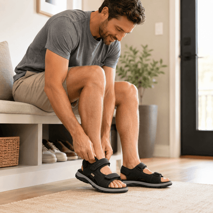 Muške Premium Sandale – – 41 Smeđa – slika 4